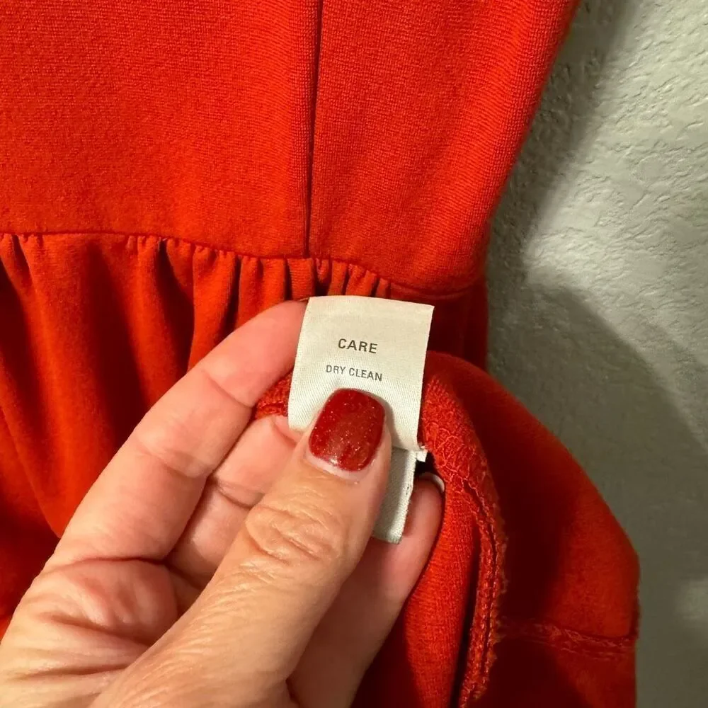 Madewell Screenplay Ponte Dress Burnt Orange Small - Picture 8 of 8